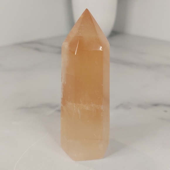 Honey Calcite Tower | Confidence • Clarity • Personal Empowerment - Picture 5 of 5